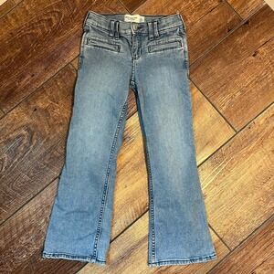 Abercrombie & Fitch Kids Girls 7 8 Short Jeans Low Rise Boot Adjustable